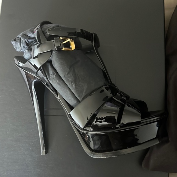 Saint Laurent Tribute Platform Sandals - Picture 1 of 6